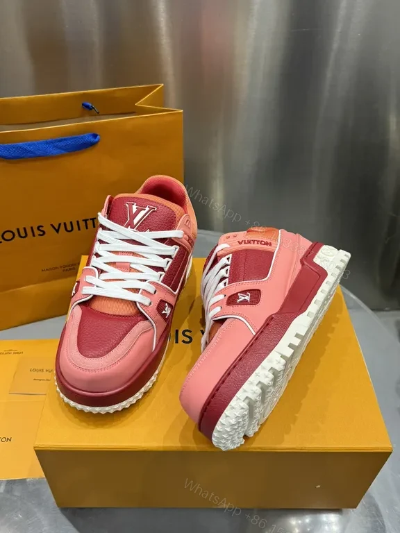 View 9 of Vivid Gradient LV-Inspired High-Top Sneakers