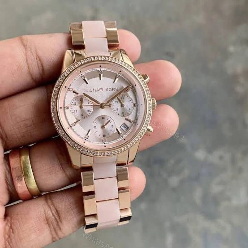 First Copy Michael Kors Parker Rose Gold Pink Women’s Analog Watch — view 1