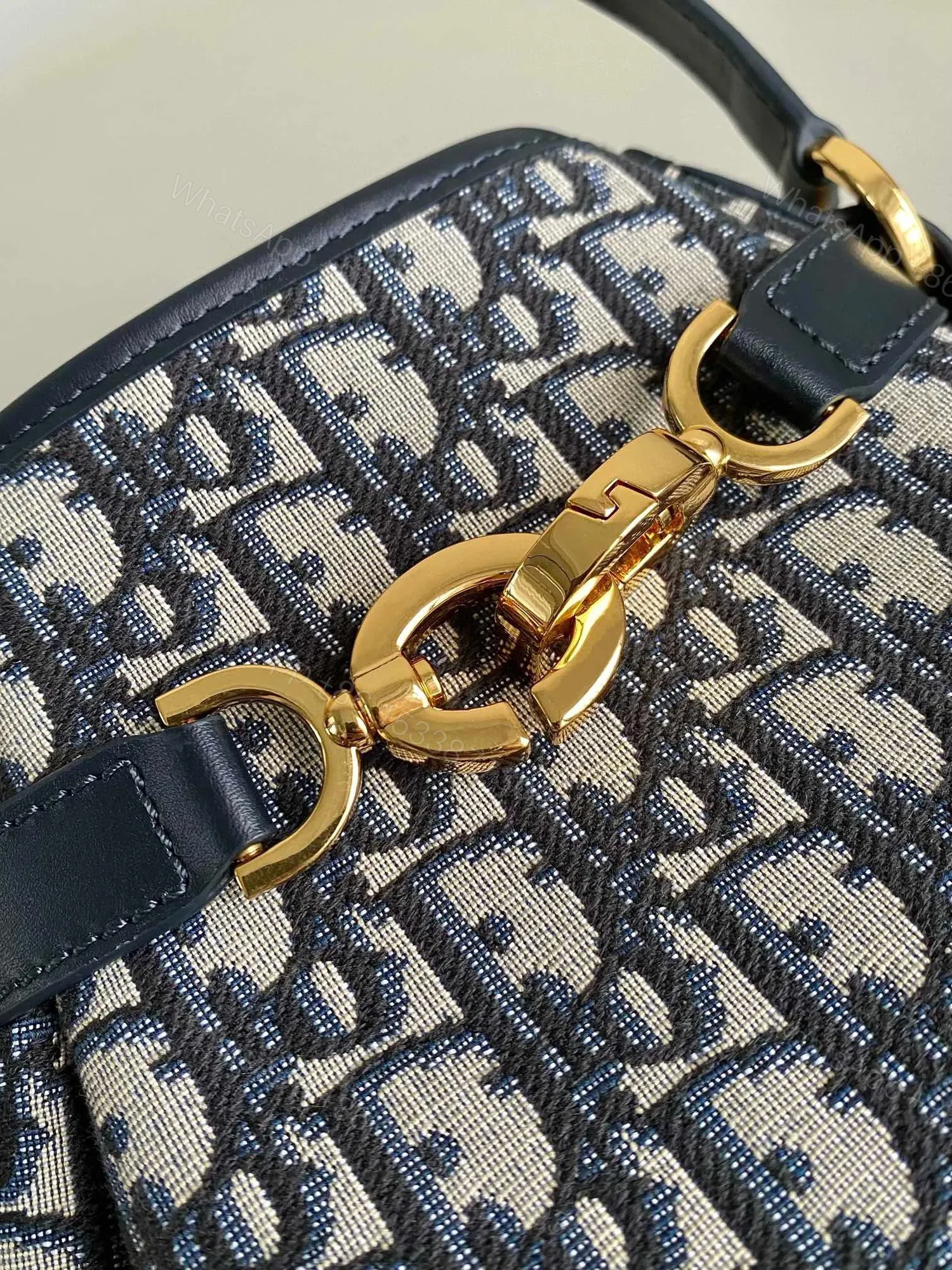 View 5 of Dior Cest Canvas Backpack Super Embroidered Pattern Black 24x10x24.5cm