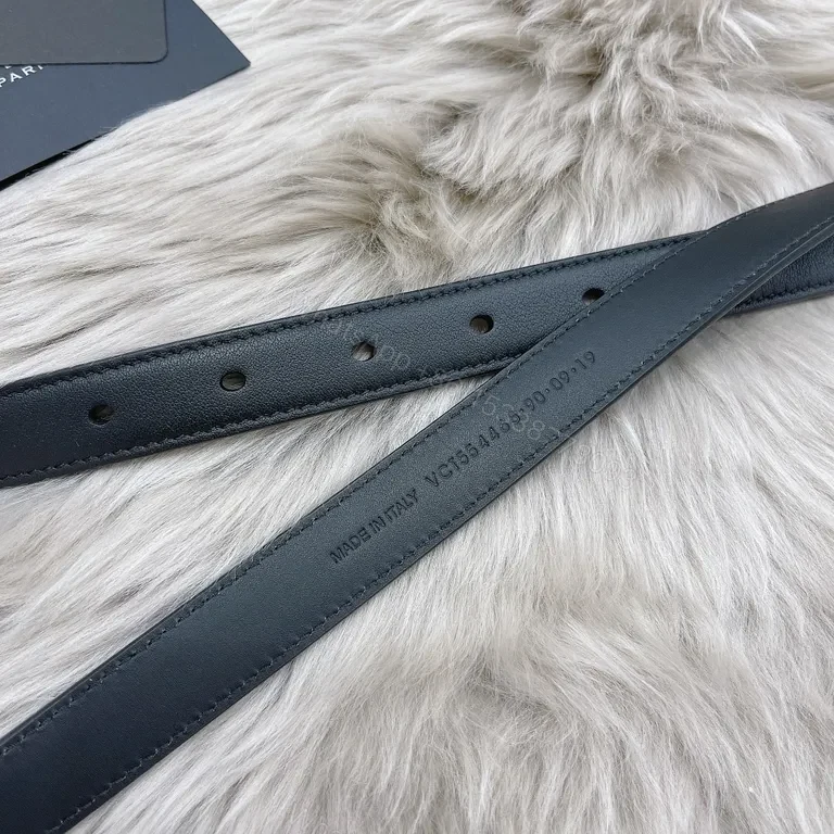 View 6 of Minimalist Lux Leather Belt: Gold Tie-Plate, Designer-Inspired Belt