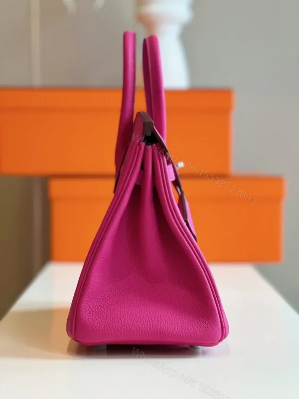 View 6 of HN 25 Pink Togo leather Palladium Hardware