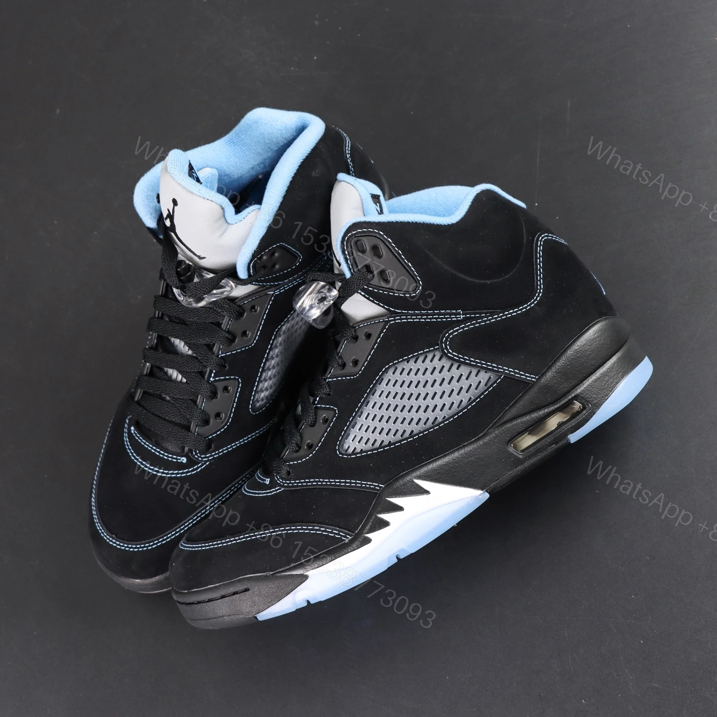 View 7 of Air Jordan 5 “Black/University Blue” (2026)