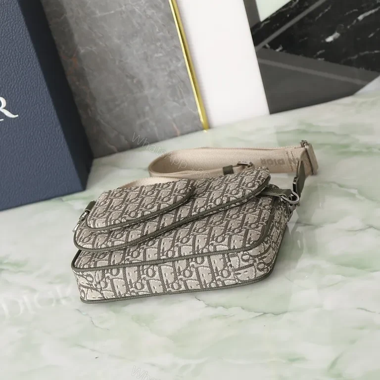 View 9 of Patterned Dior-Influenced Small Crossbody: Luxe Texture & Practicality
