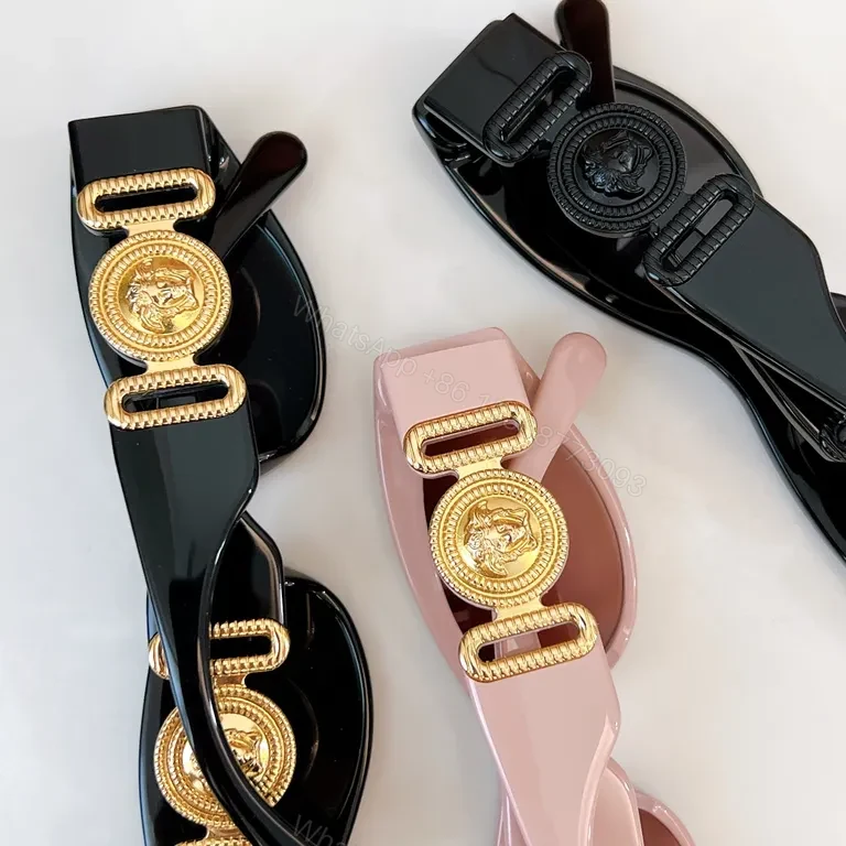 View 9 of Crystal Clear Versace-Inspired Sunglasses: Luxe All-Day Comfort