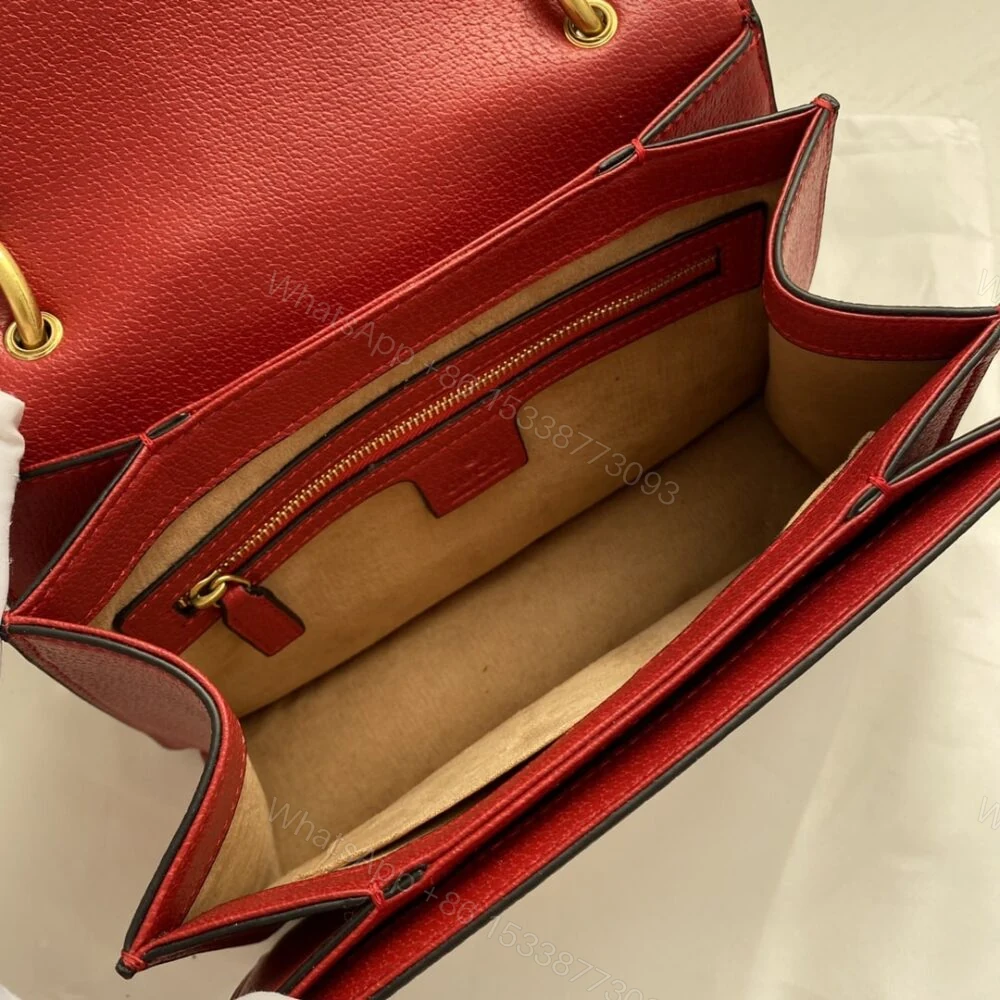 View 7 of Gucci Queen Margaret GG Small Top Handle Bag Red 25Cm