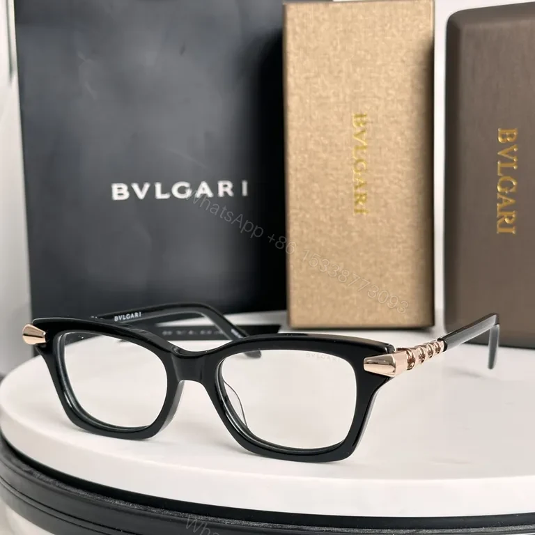 View 3 of Bold BVLGARI Acetate Sunglasses: Luxe Everyday Comfort