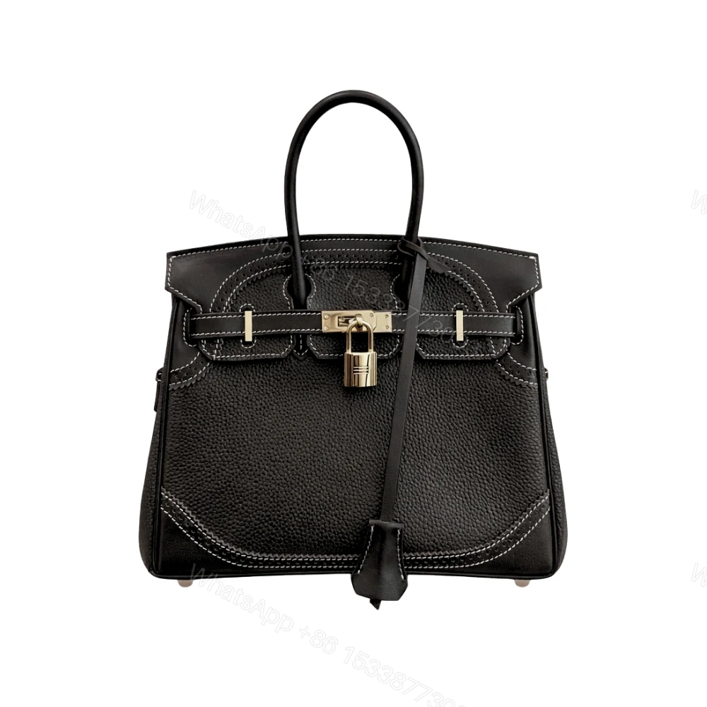 Hermès Birkin 25 Gold Hardware Pebbled Leather Black 25Cm — view 1
