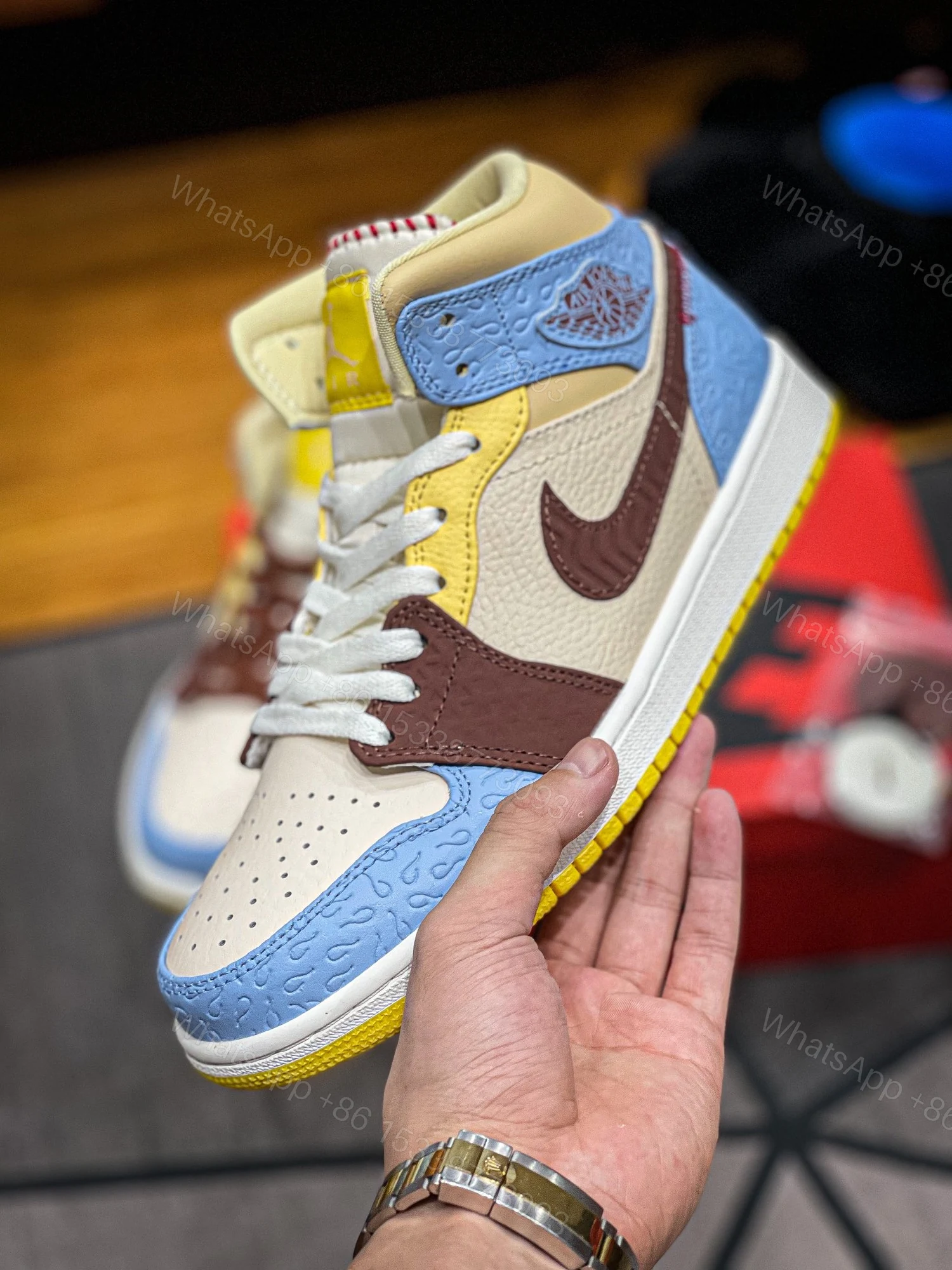 Air Jordan 1 Mid Fearless X “Madison Chateau” Reps — view 1