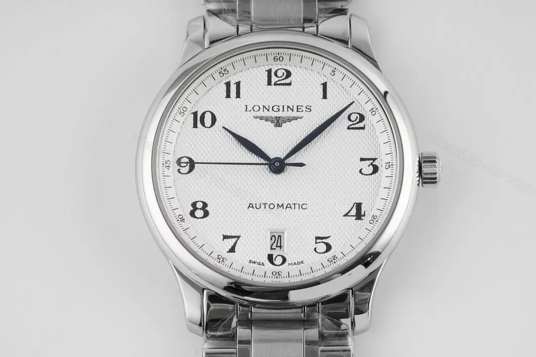 View 2 of Longines Master Collection Silver Dial Automatic Watch with Stainless Steel Bracelet