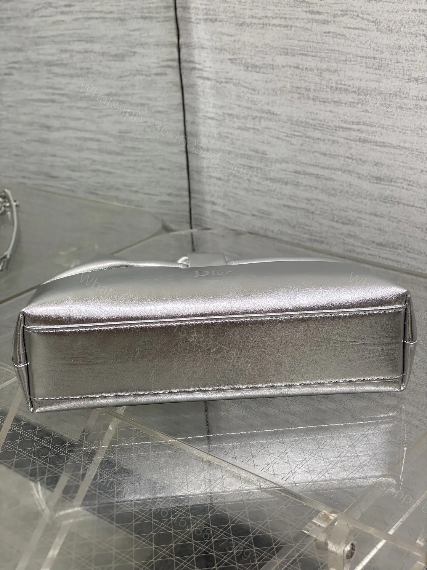 View 5 of Dior Bow Bag Sliver Lambskin