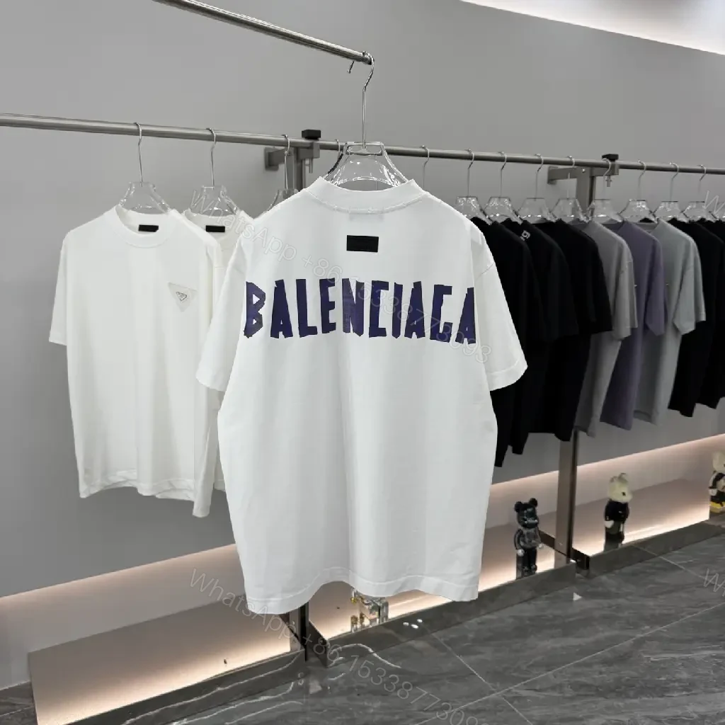 View 8 of White Cotton Minimalist Tee with Centered Logo