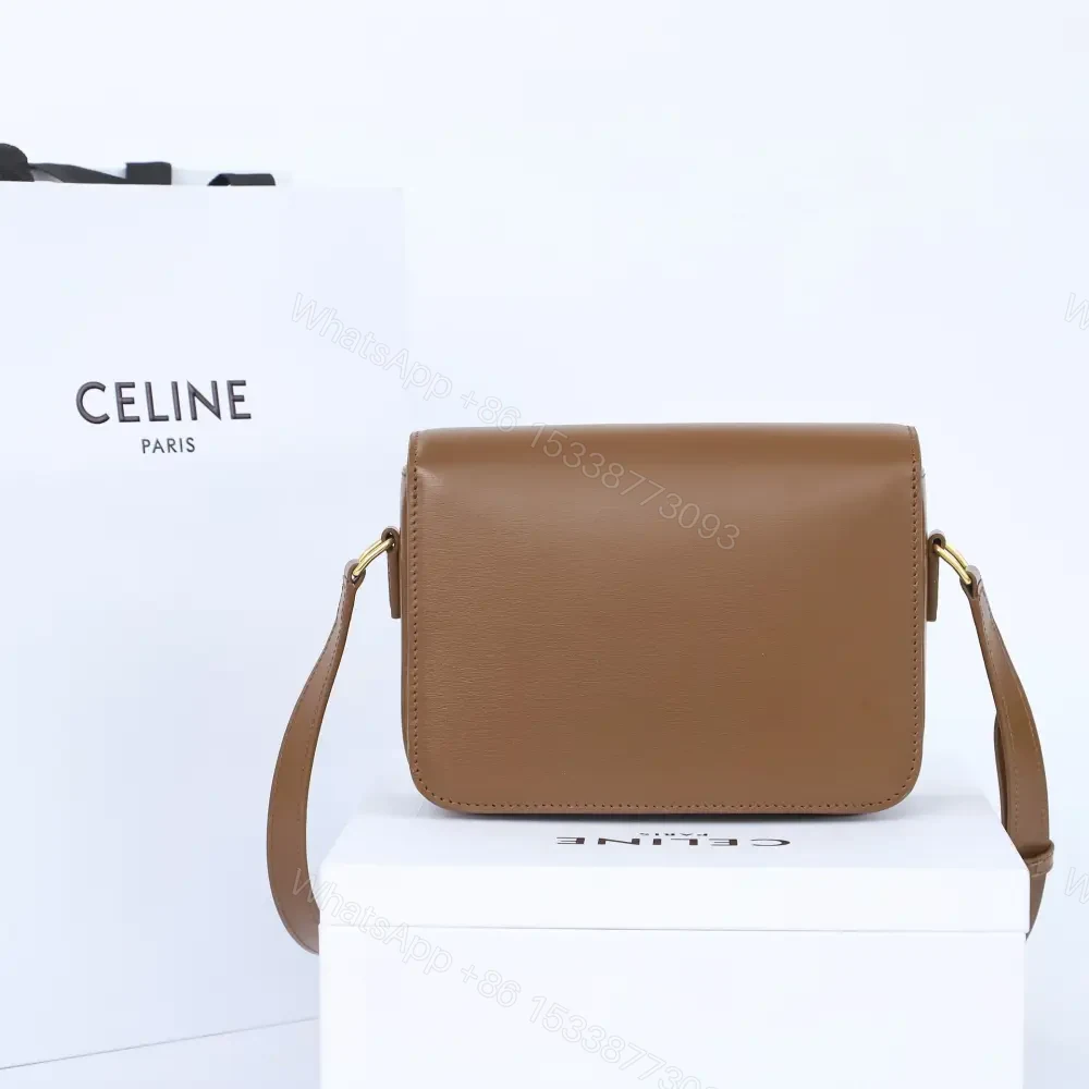 View 2 of 高仿Celine*Triomphe系列手袋188423棕色小號免檢版