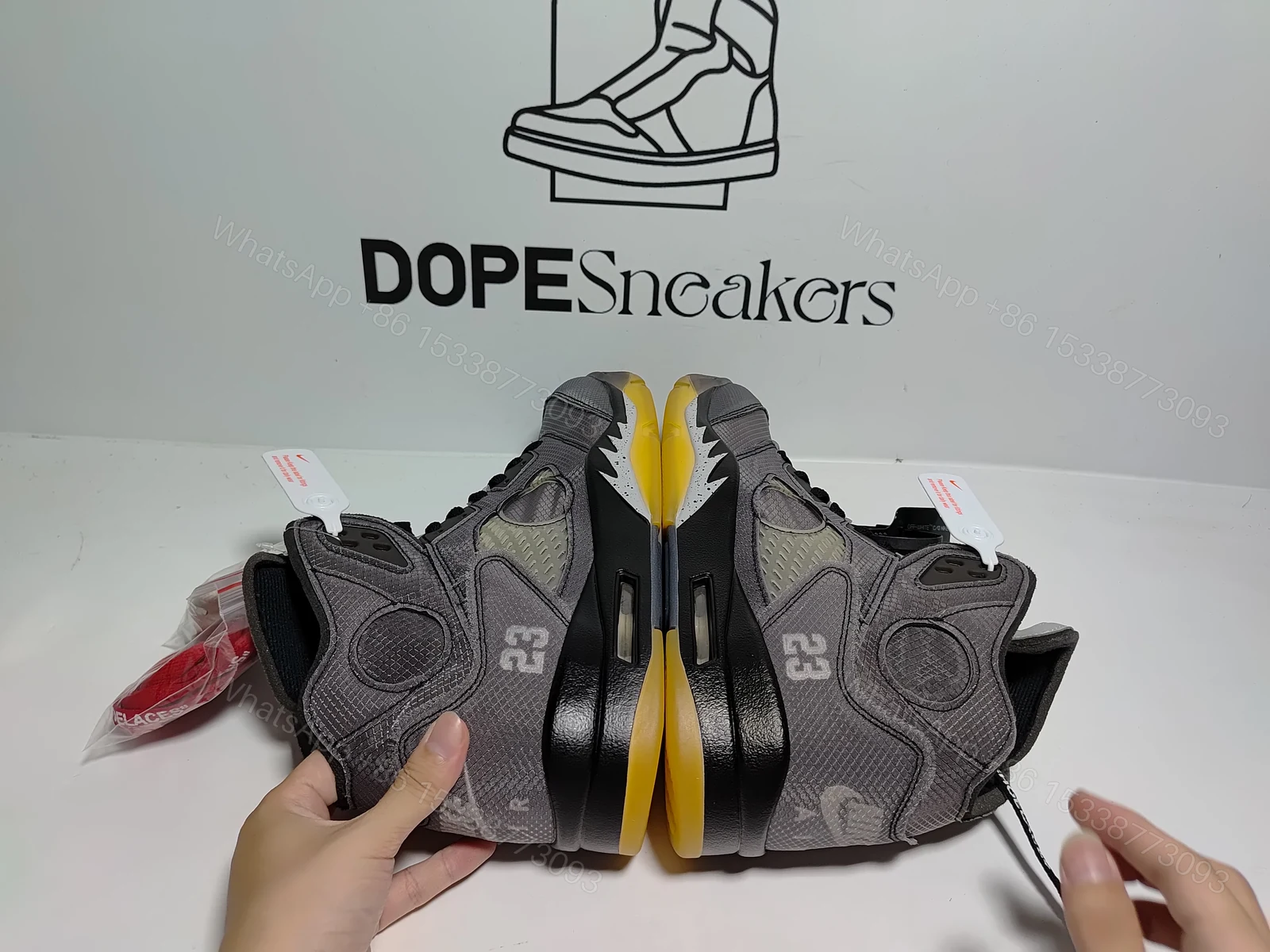 View 11 of OFF-WHITE x Air Jordan 5 Retro Muslin CT8480-001