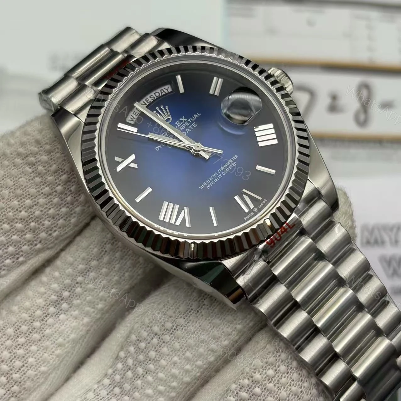 View 6 of Rolex Day-Date M228239 Blue Watch