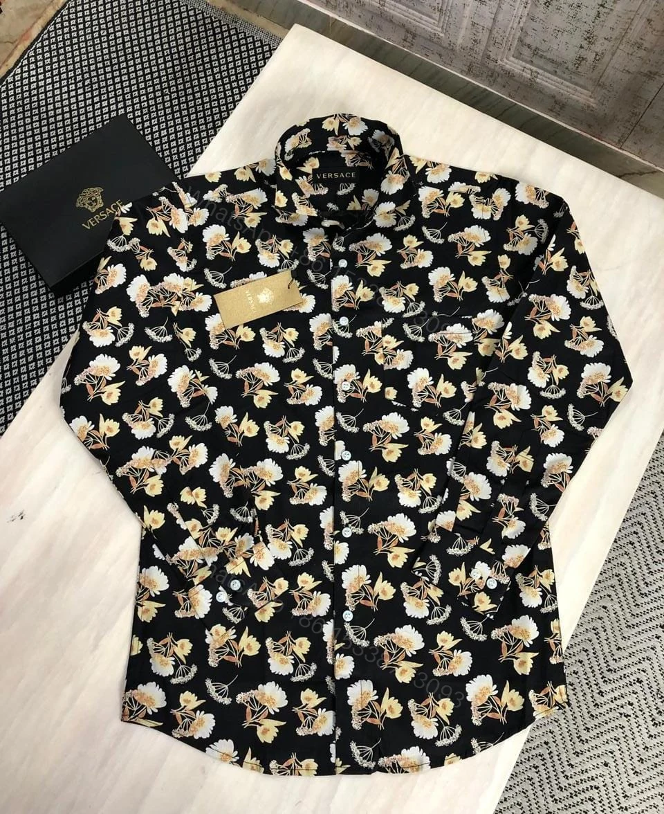 View 3 of First Copy Versace Exclusive Printed Shirts for Men
