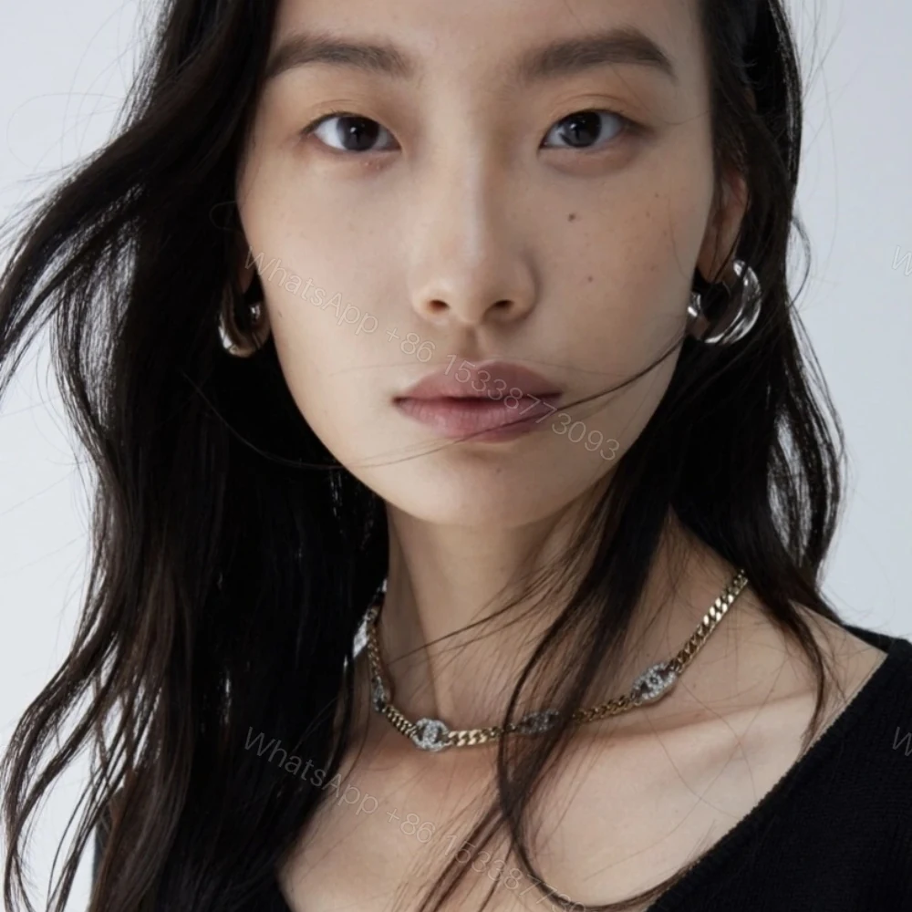View 8 of Chanel Choker Metals And Stone Grains Gold Silver And Transparent