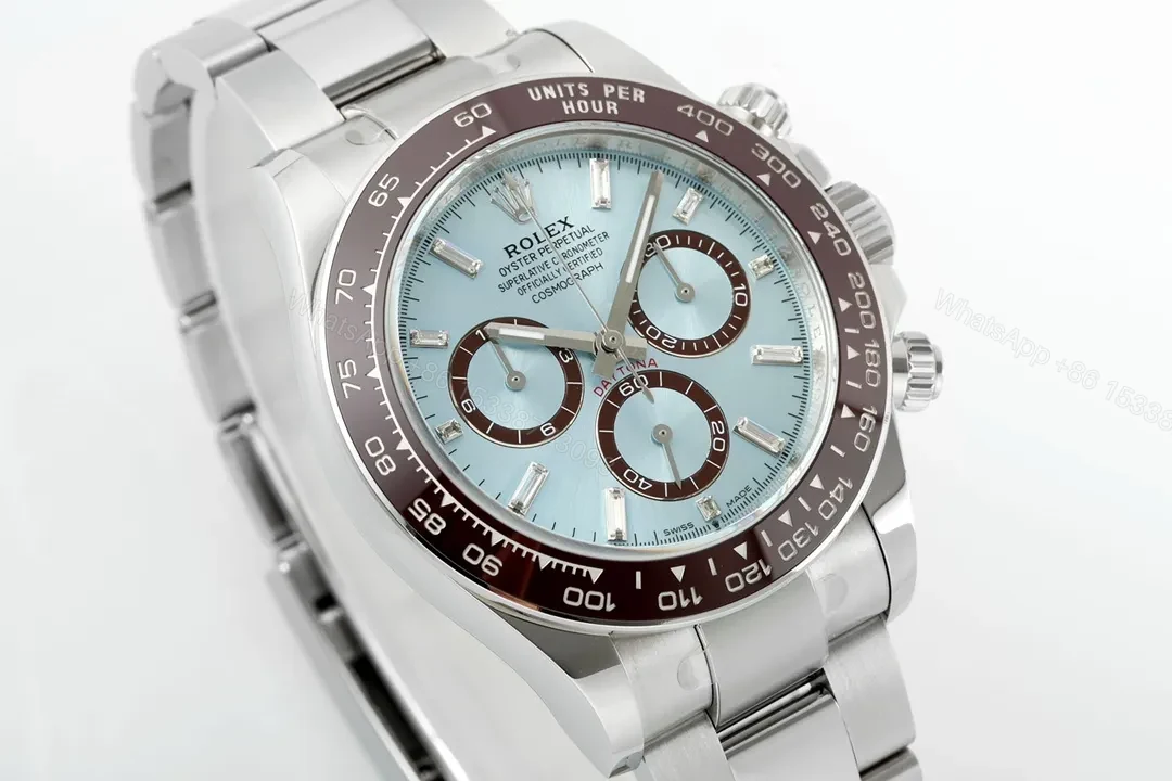 View 3 of OW Factory Clean Factory APS Daytona Silver Blue Dial Watch