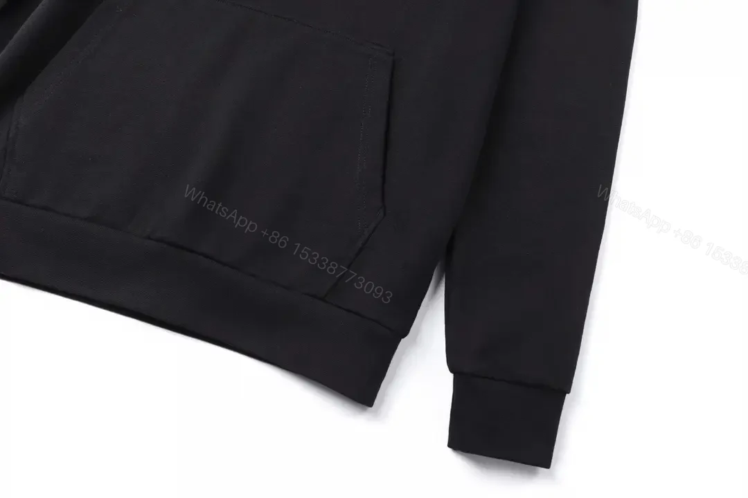 View 3 of Minimalist Black Hoodie: Premium Comfort & Subtle Logo