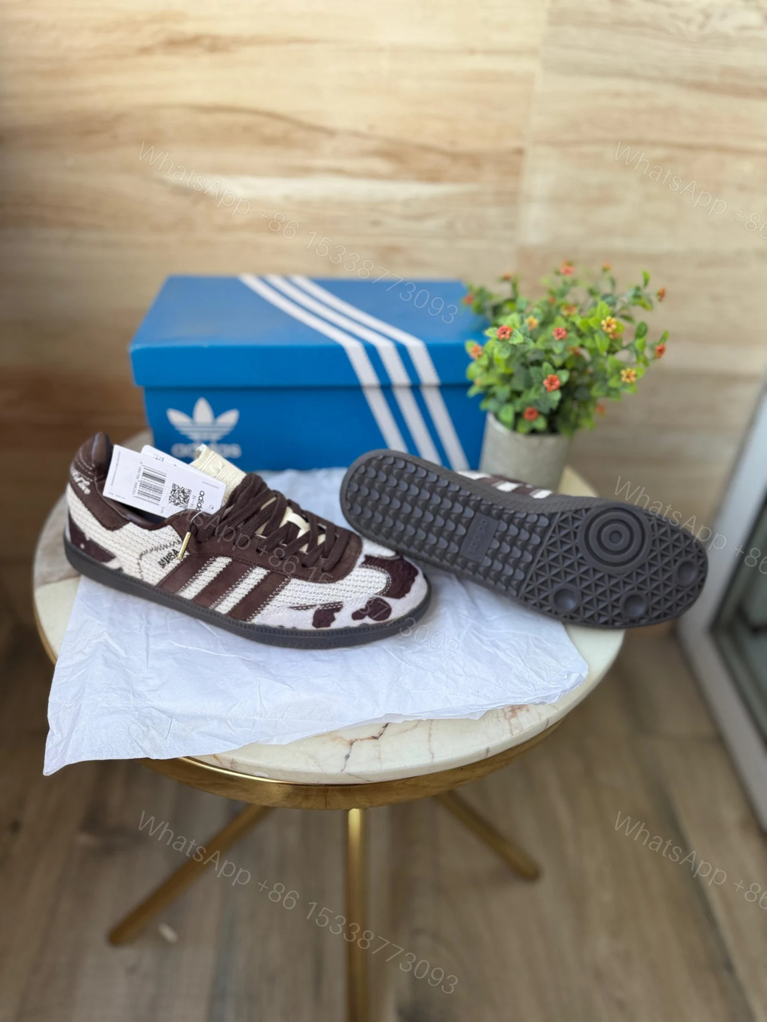 View 4 of BUY FIRST COPY ADIDAS SAMBA OG ‘NOTITLE COW PRINT’ SHOES