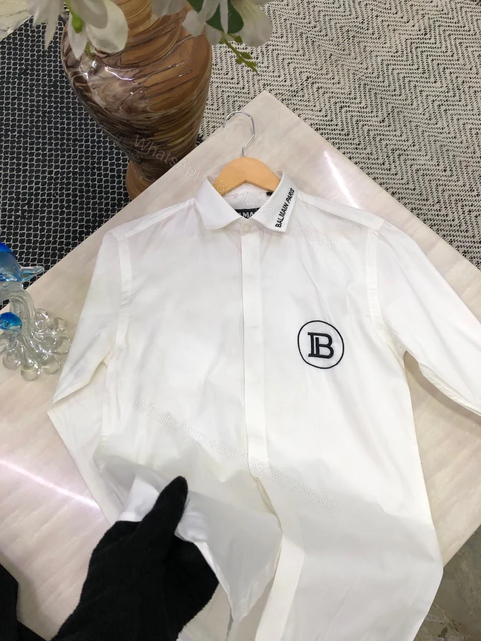 View 12 of FIRST COPY BALMAIN COTTON LYCRA SHIRTS SATIN SHIRTS