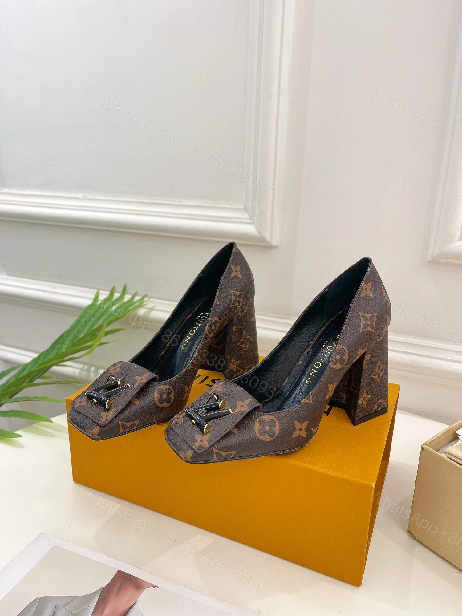 View 9 of Designer LV High Heel Shoes 011