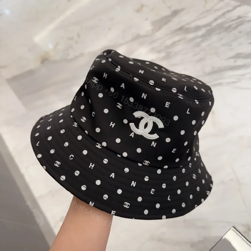 View 6 of Polished Denim-Ready Chanel-Patterned Bucket Hat