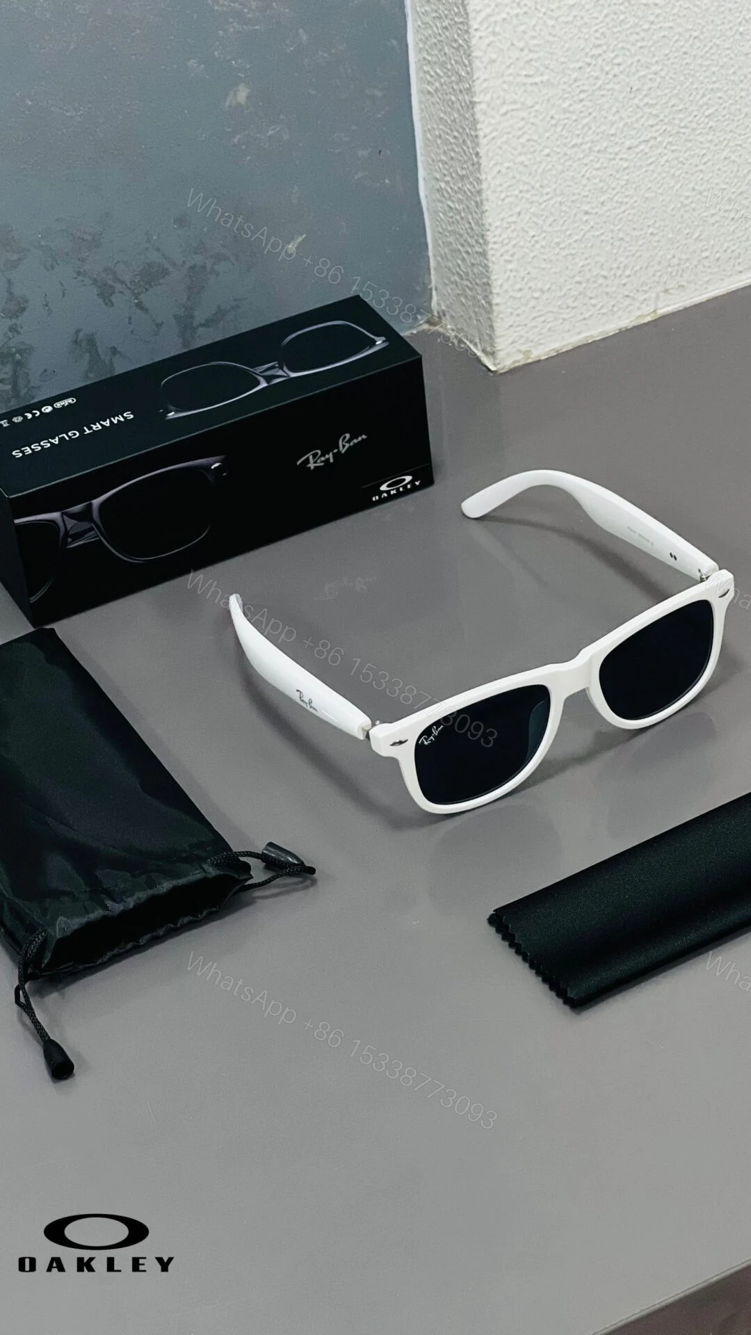 View 4 of Ray-Ban X Oakley Smart Glasses Full Matte White