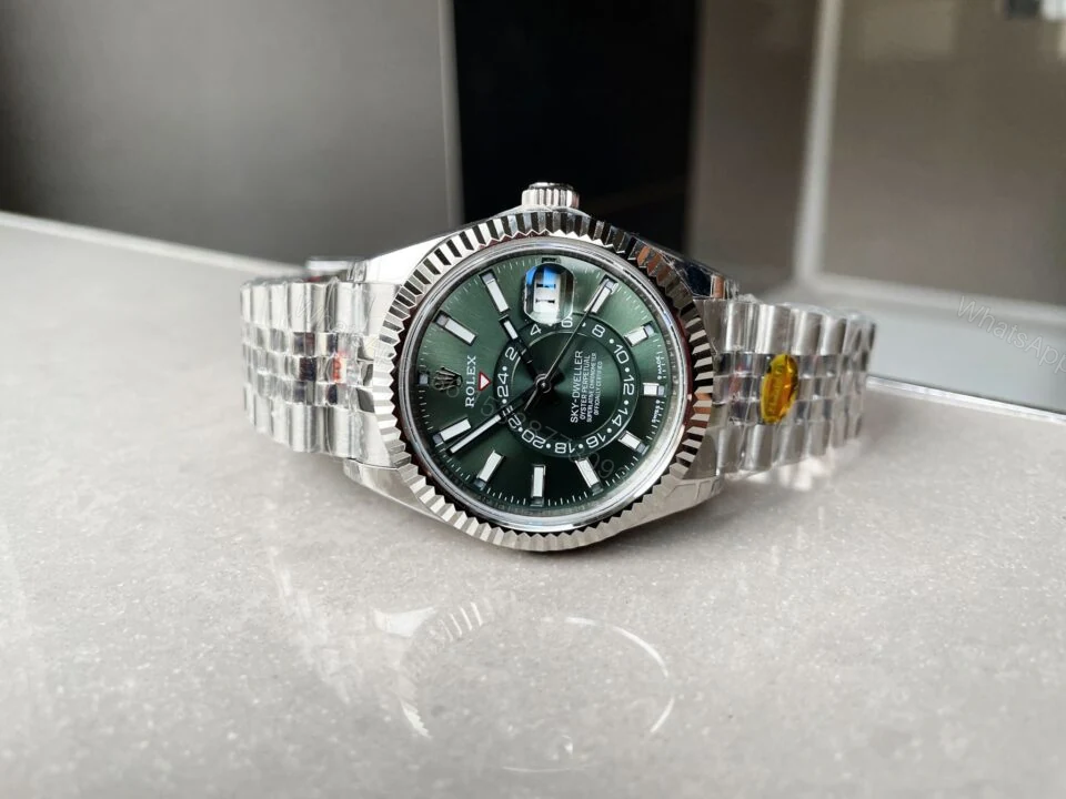 View 7 of Noob FACTORY 1:1 Rolex Sky-Dweller 326935 SS Green Dial