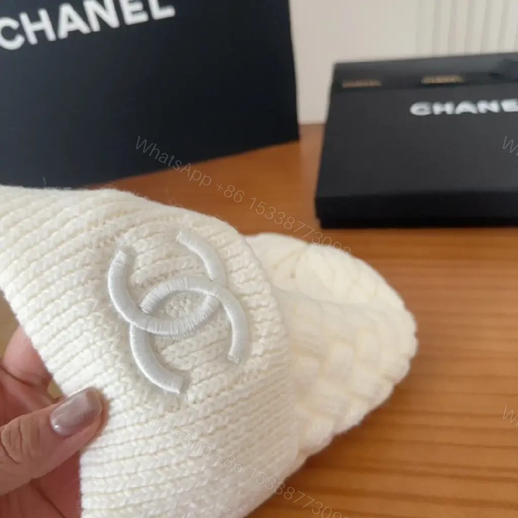 View 3 of Color-Blocked Knit Beanie with Embossed Logo, Premium Warmth, Beanie
