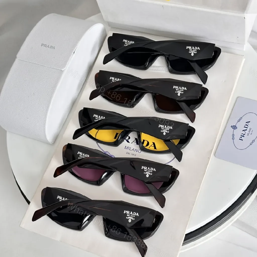 View 7 of Bold Black Sunglasses: Yellow-Tinted UV400 Wraparound Shades