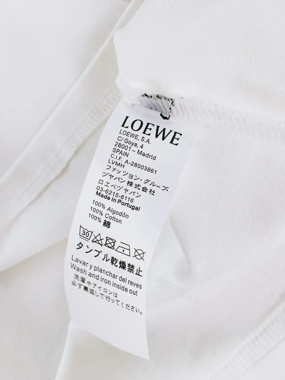 View 10 of White + Cotton + Graphic Tee + Multicolor Logo + T-Shirt