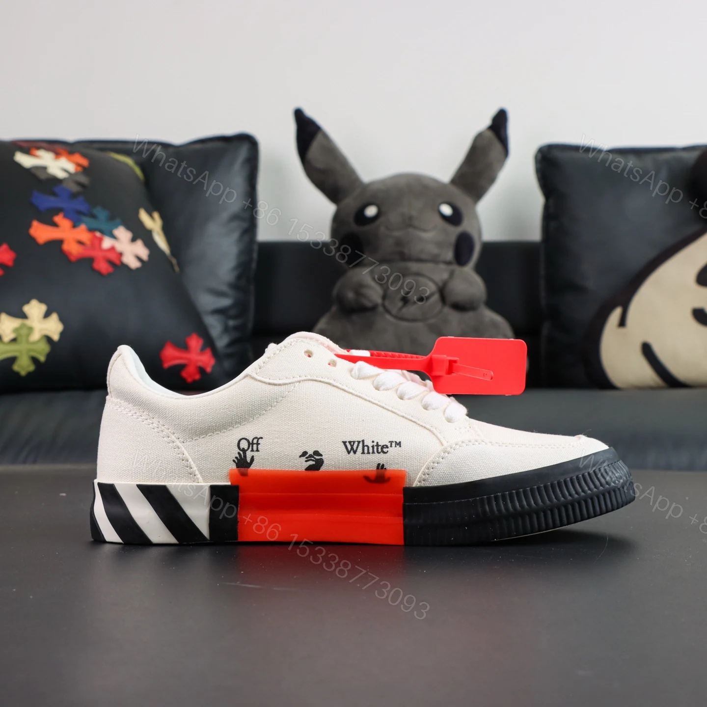 View 2 of Off White Low Vulcanised White Purple
