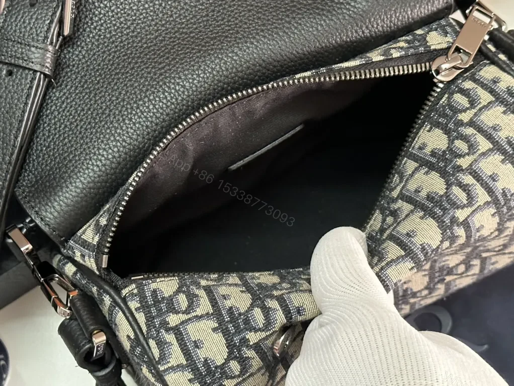 View 4 of Dior Oblique Crossbody: Monogram Leather Flap, Hands-Free Luxury