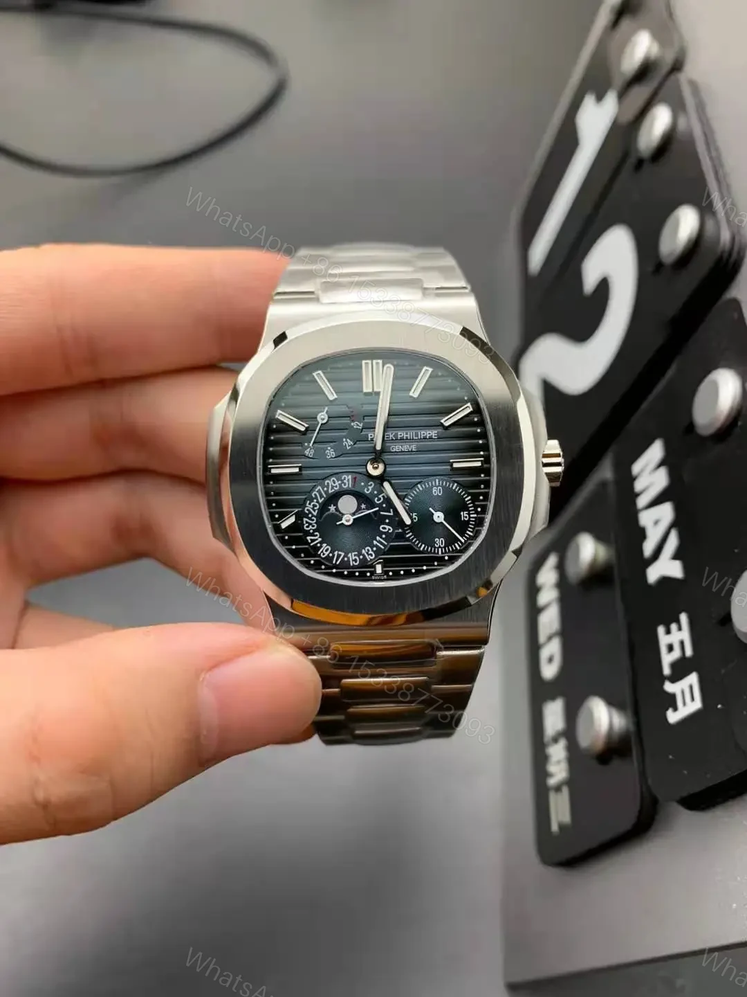 View 5 of Replica Clone Patek Philippe Nautilus 5712/1A-001 Multi-Function Chronograph