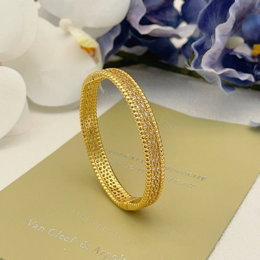 View 2 of 高仿首飾VanCleef&Arpels*RO3YC00密鑽黃金手鐲