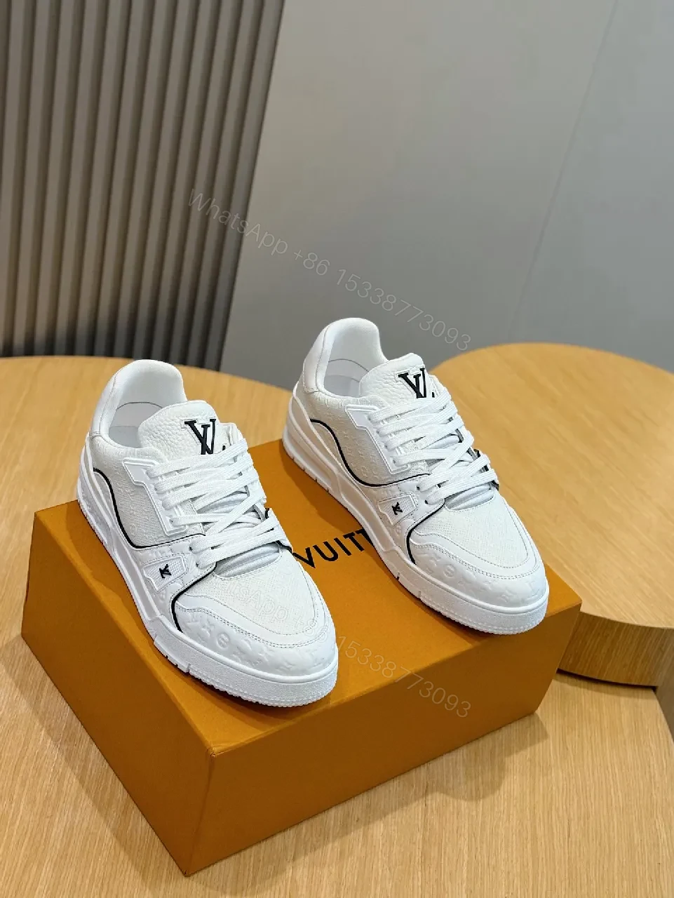 White Leather Luxury Sneakers: Subtle Designer Edges, Comfort — view 1