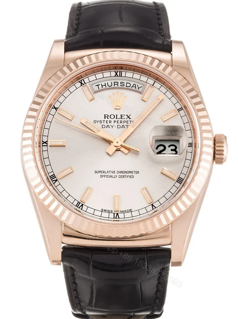 Replica Rolex Day-Date Silver Dial 118135 36 mm — view 1