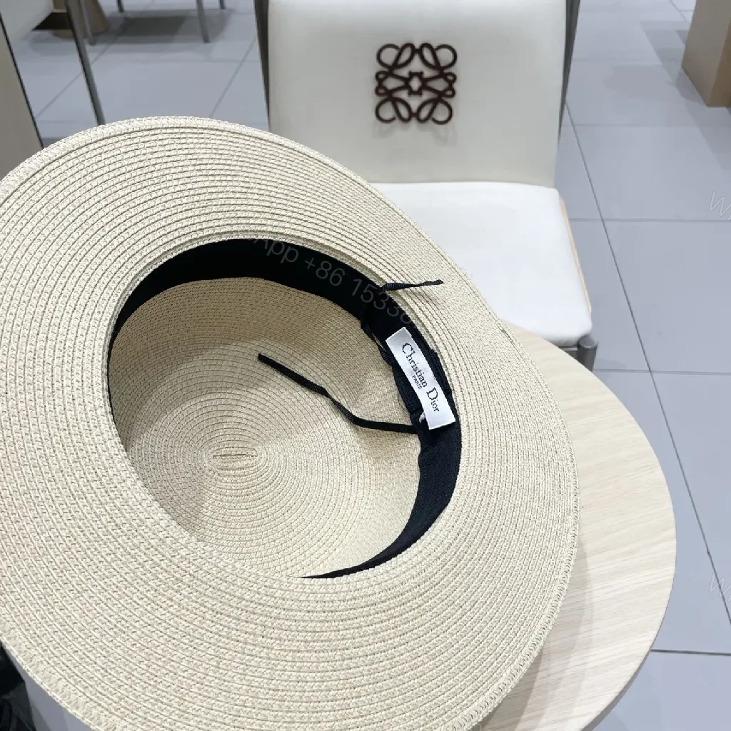 View 2 of Neutral Straw Fedora with Gold Charm Hat