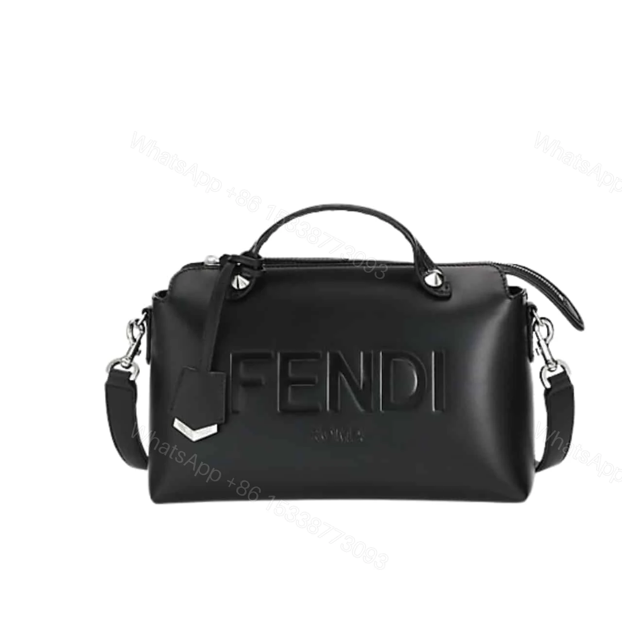 FENDI BY THE WAY MEDIUM TOTE AND SHOULDER BAG BLACK 28CM — view 1