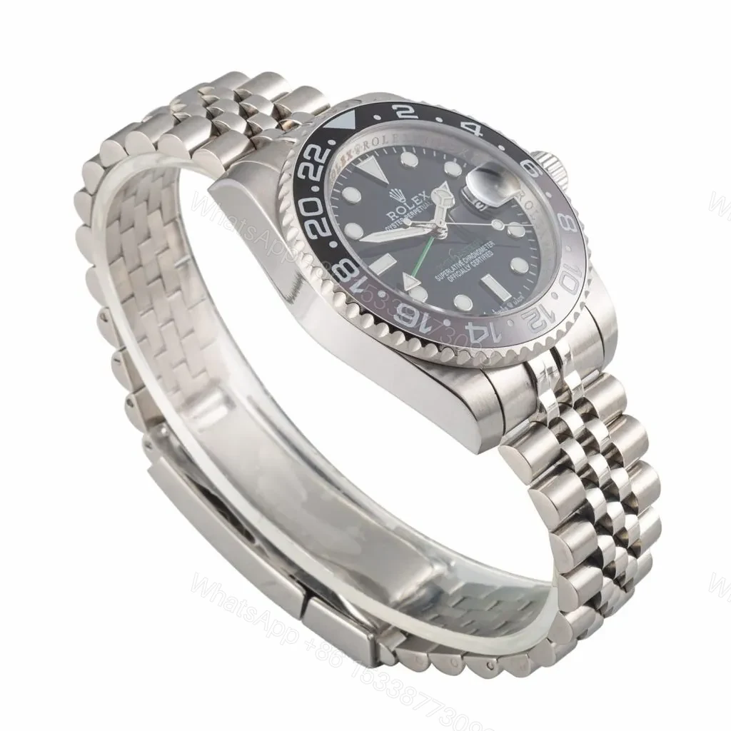 View 4 of Replica Rolex GMT-Master II 126710GRNR “Bruce Wayne” Jubilee