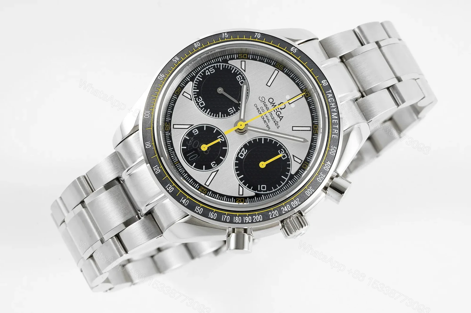 View 3 of Omega Speedmaster Series 326.32.40.50.06.001 Multifunction Chronograph Watch Silver with Black and White Dial Stainless Steel Bracelet