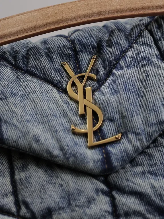 View 7 of Quilted Denim YSL-Inspired Shoulder Bag: Everyday Luxury