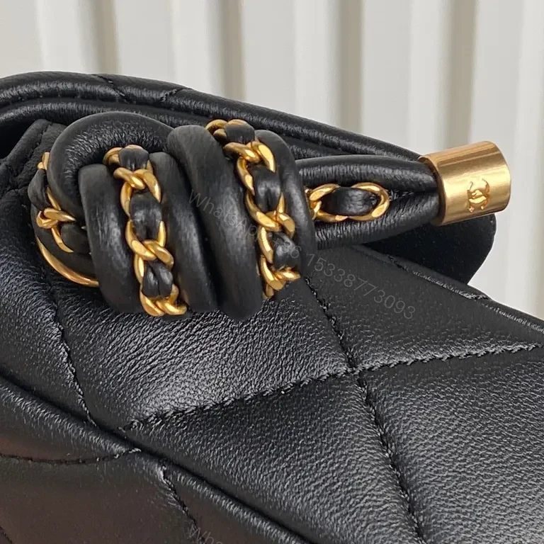 View 7 of Chanel-Style Quilted Mini Bag - Luxury Chain Crossbody