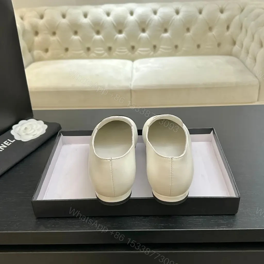 View 5 of Two-Tone Leather Loafers: Gold Hardware, Everyday Luxury