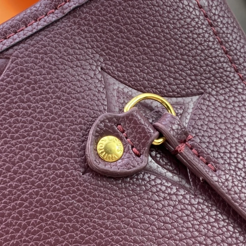 View 6 of Louis Vuitton Neverfull MM Monogram Empreint Wine Red 31Cm M46599