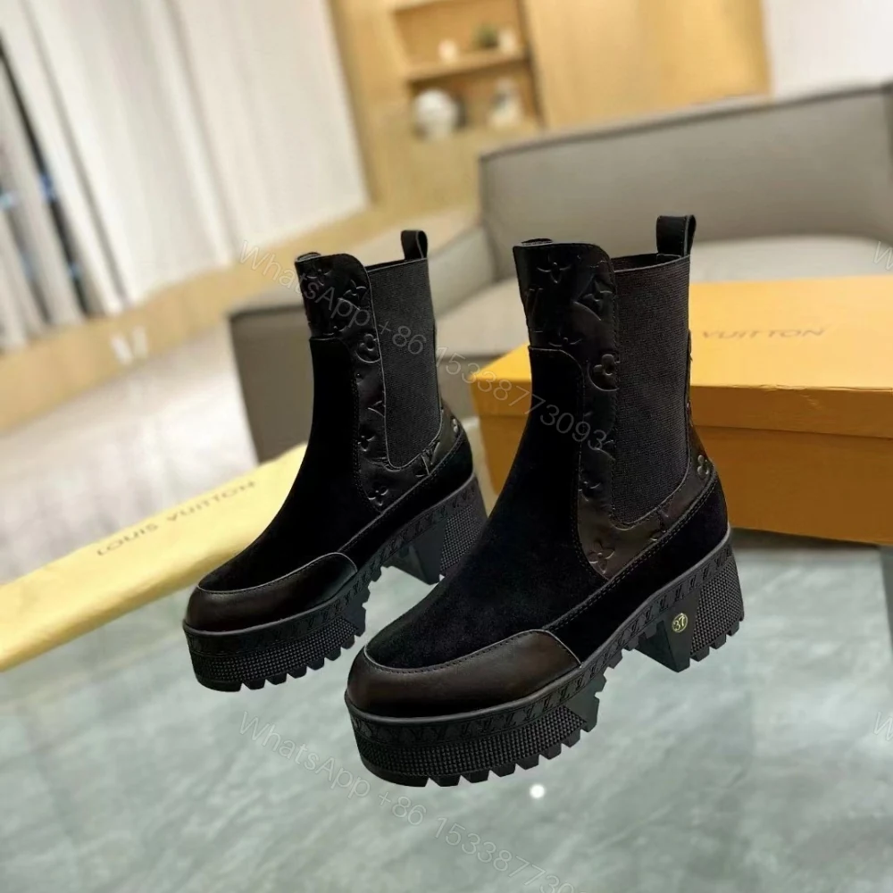 View 6 of LOUIS VUITTON LAUREATE PLATFORM CHELSEA BOOT BLACK 1AC7W6