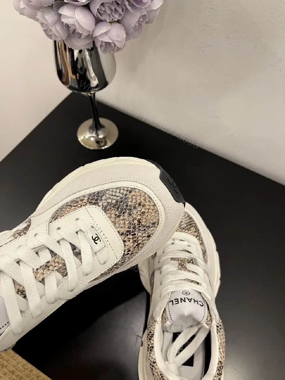View 7 of Chic Chanel-Inspired Chunky Sneakers: Luxe Comfort