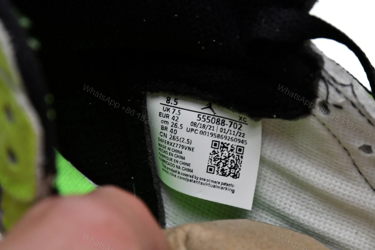 View 14 of Air Jordan 1 High OG Volt 555088-702