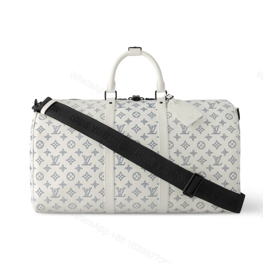 Louis Vuitton Keepall Bandoulière 50 White 50Cm M24954 — view 1