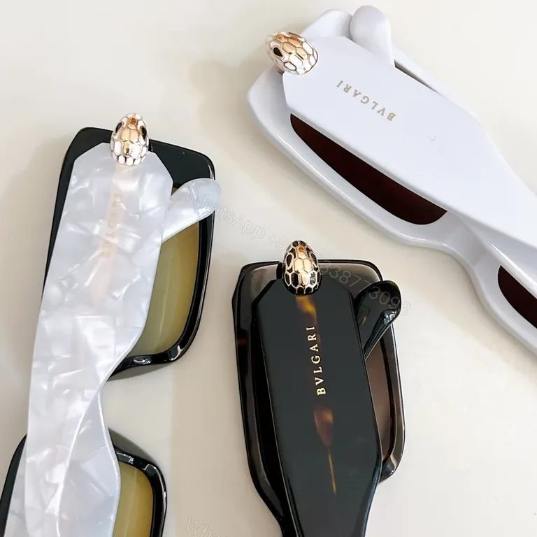View 7 of Bold Rectangle Sunglasses: Luxury Bulgari-Accented, Polarized
